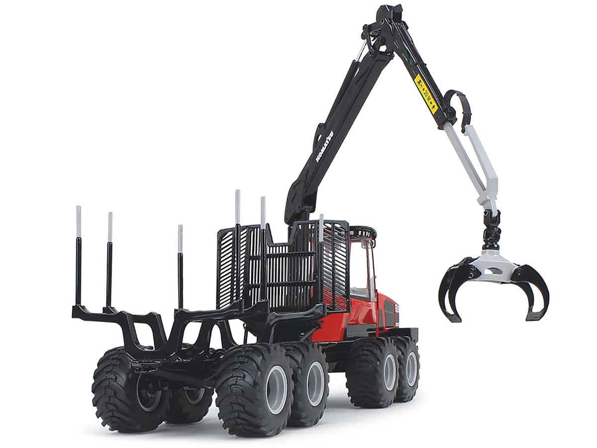 Komatsu 875.1 Forwarder Red and Black 1/32 Diecast Model by First Gear First Gear