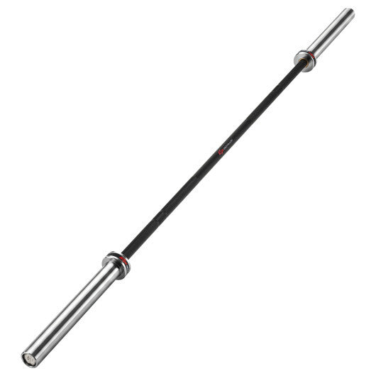 2000 lbs Weight Lifting 7FT Olympic Bar for Olympic Plates for Squats and Home Gym-Silver W2B