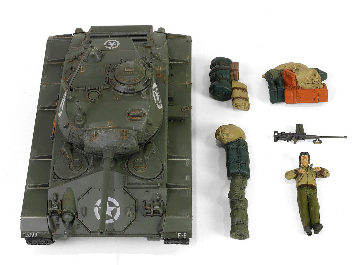 M24 Chaffee Light Tank "8th Armored Division 36th Tank Batallion, Rheinberg Germany World War II" (1945) United States Army "Armoured Fighting Vehicle" Series 1/32 Diecast Model by Forces of Valor-1