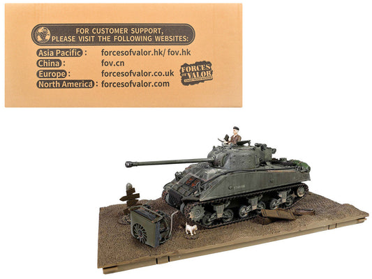 British Sherman Firefly Vc. Tank "8th Armoured Brigade 24th Lancer 13/18th Hussars Normandy" (1944) British Royal Army "Armored Fighting Vehicle" Series 1/32 Diecast Model by Forces of Valor Forces Of Valor