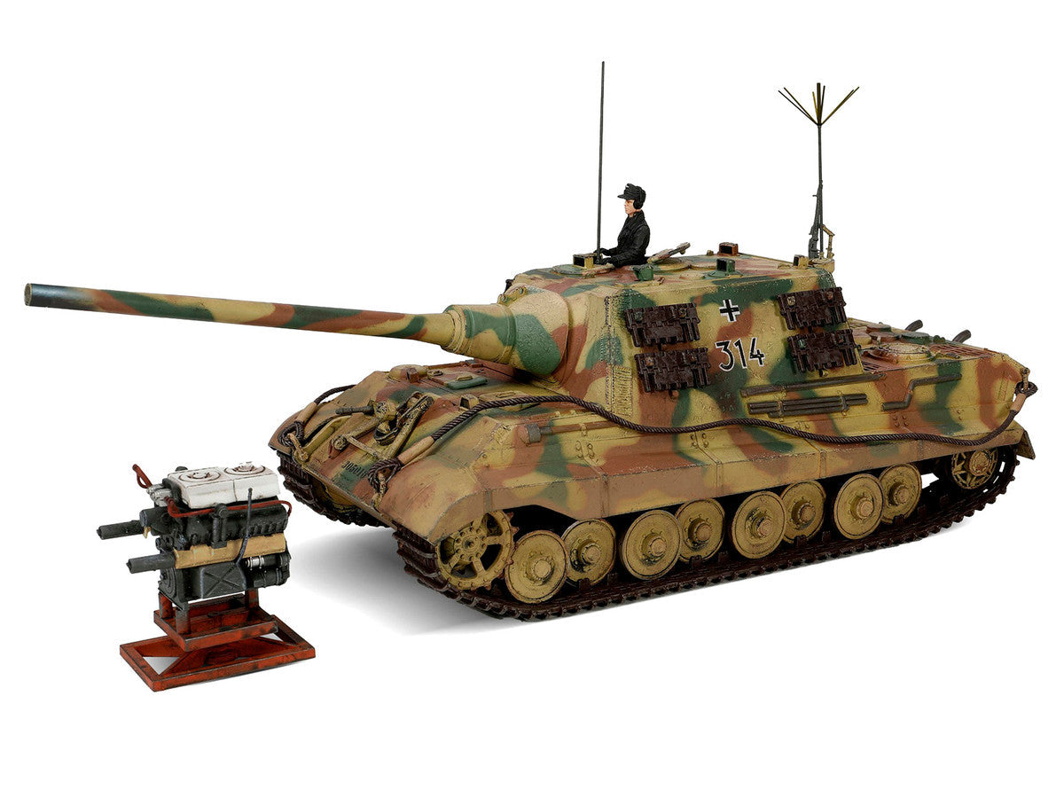 German Sd.Kfz.186 Panzerjager Tiger Ausf. B Tank "JagdTiger (Porsche suspension) 3.Kompanie / schwere Panzerjager Abteilung 653 No.314" (1945) German Army "Armored Fighting Vehicle" Series 1/32 Diecast Model by Forces of Valor Forces Of Valor