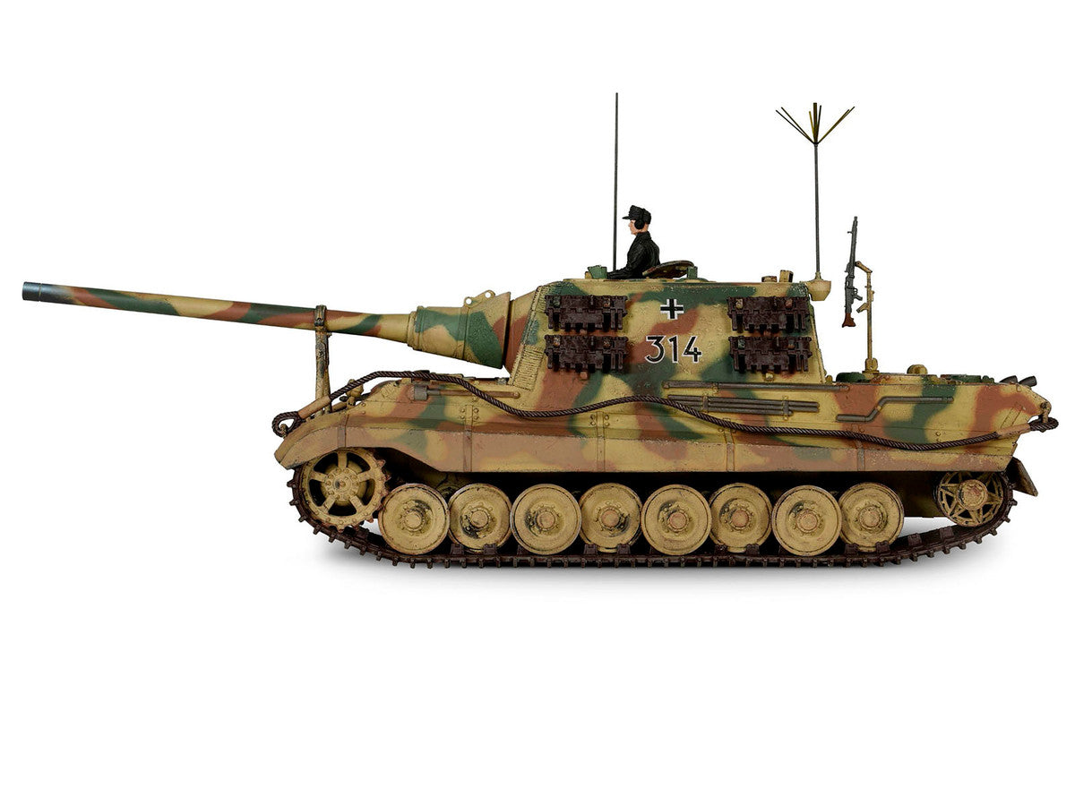 German Sd.Kfz.186 Panzerjager Tiger Ausf. B Tank "JagdTiger (Porsche suspension) 3.Kompanie / schwere Panzerjager Abteilung 653 No.314" (1945) German Army "Armored Fighting Vehicle" Series 1/32 Diecast Model by Forces of Valor Forces Of Valor