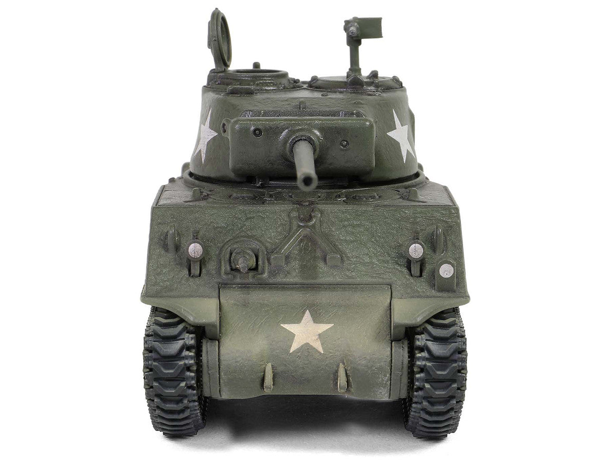 U.S. Sherman M4A3(76) Medium Tank "THUNDERBOLT IV 37th Tank Battalion 4th Armored Division Bastogne" (1944) United States Army "Mini AFV" Series 1/64 Diecast Model by Forces of Valor Forces Of Valor