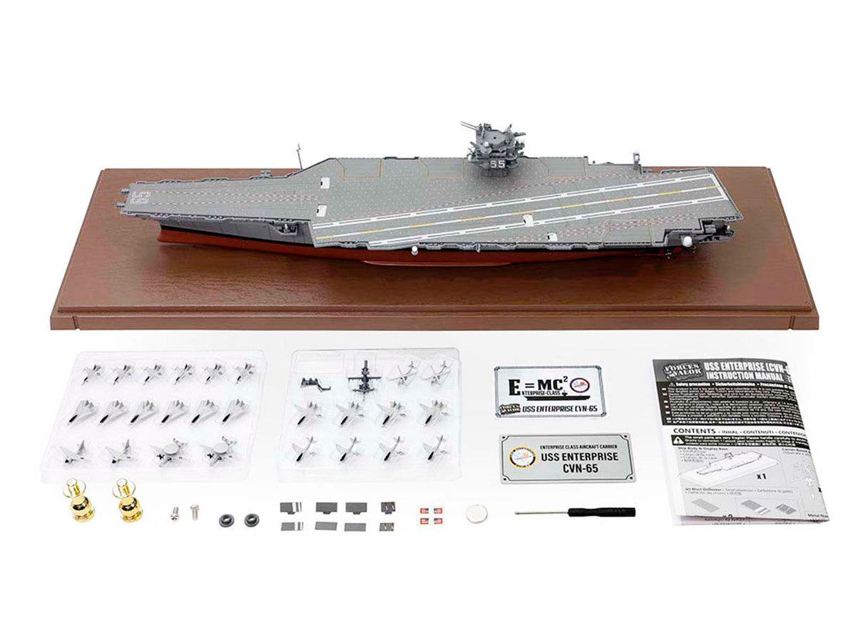 USS Enterprise (CVN-65) Enterprise-Class Aircraft Carrier United States Navy "Full Hull Edition" Series 1/700 Diecast Model by Forces of Valor Bless Wing