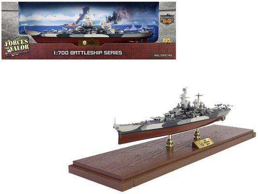 USS Missouri (BB-63) Iowa-class Battleship "Battle of Okinawa" (1945) United States Navy (Full Hull Edition) "Battleship" Series 1/700 Diecast Model by Forces of Valor Forces Of Valor