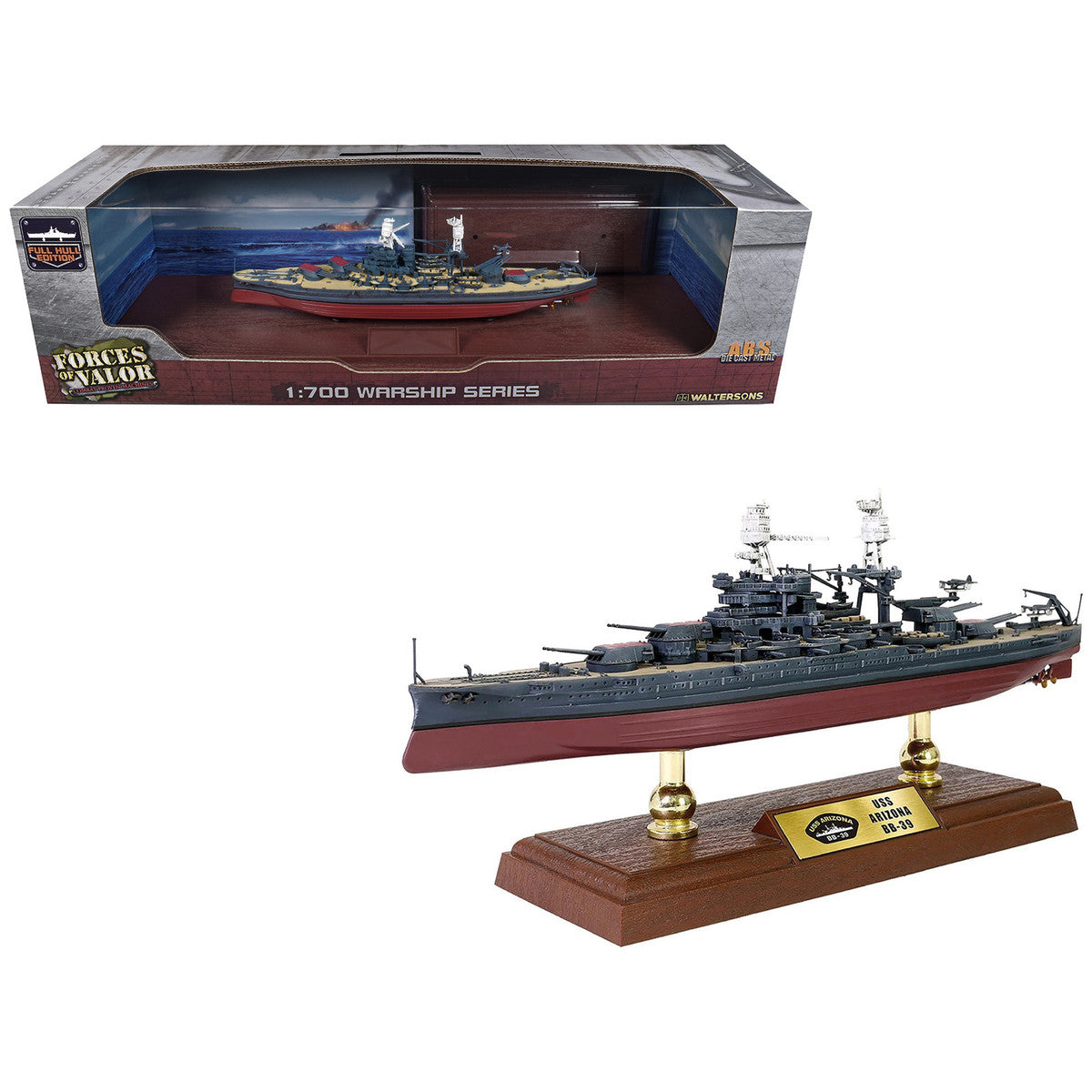 USS Arizona (BB-39) Pennsylvania-Class Battleship United States Navy "Full Hull Edition" Series 1/700 Diecast Model by Forces of Valor Bless Wing