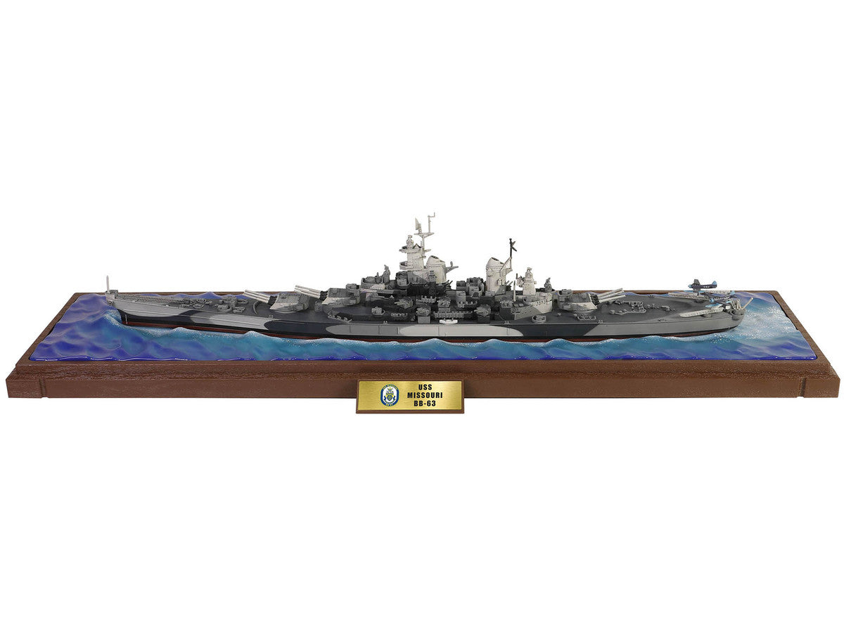 USS Missouri (BB-63) Iowa-class Battleship "Battle of Okinawa" (1945) United States Navy (Waterline Edition) "Battleship" Series 1/700 Diecast Model by Forces of Valor-1