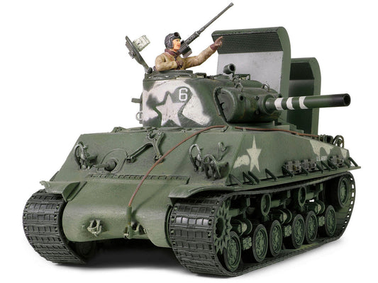 Sherman M4 (105) Howitzer Medium Tank "US Army 711th Tank Battalion Okinawa" (1945) "Engine Plus" Series 1/32 Diecast Model by Metal Proud Metal Proud