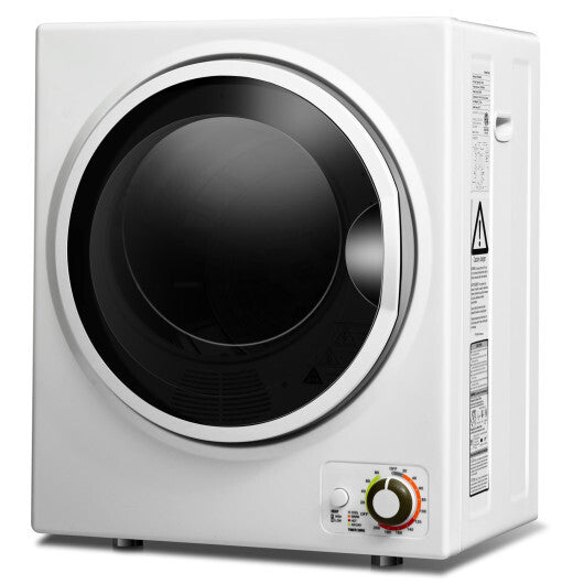 1.5 Cu .ft Compact Clothes Dryer with with Stainless Steel Wall Mount W2B