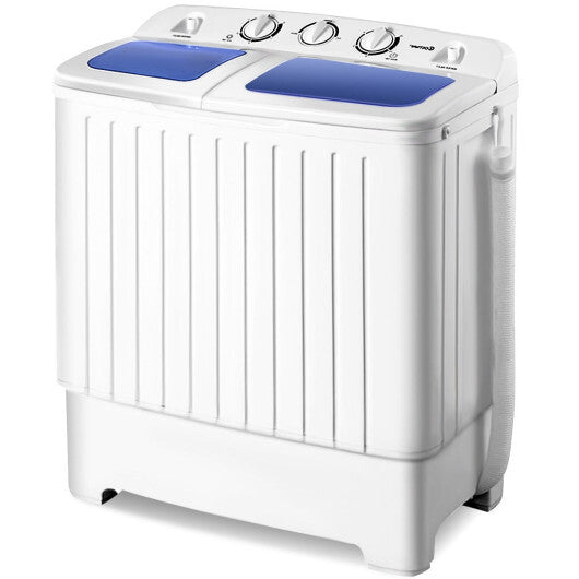 20 lbs Compact Twin Tub Washing Machine for Home Use W2B