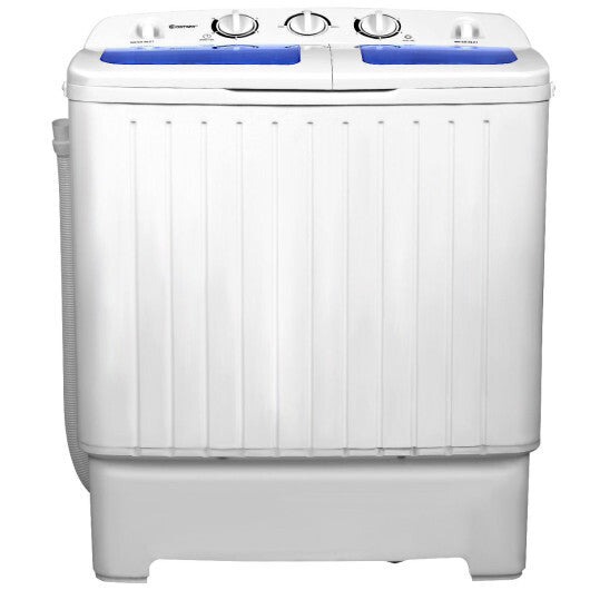 20 lbs Compact Twin Tub Washing Machine for Home Use W2B