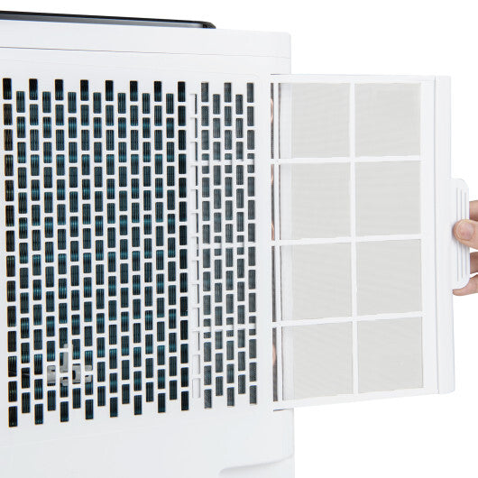 3-in-1 8000 BTU Portable Air Conditioner with Remote Control-White W2B
