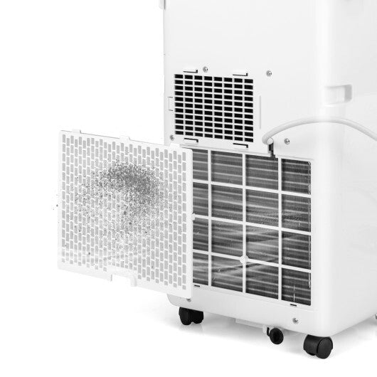 3-in-1 8000 BTU Portable Air Conditioner with Remote Control-White W2B