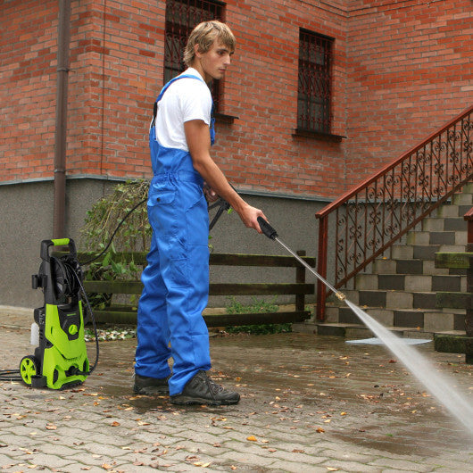 2150PSI Electric Pressure Washer 1.2GPM with 4 Quick Connect Nozzles and Foam Cannon-Green W2B