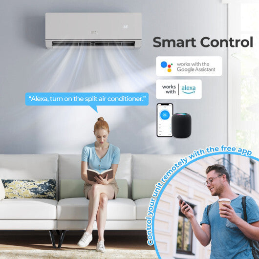 SEERXtreme Series ENERGY STAR Certified 12000 BTU 24 SEER2 208-230V Mini Split Heat Pump Heating at -15F W2B
