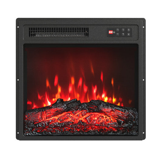 18 Inch Electric Fireplace Insert with Remote Control and 7 Realistic Flame Colors