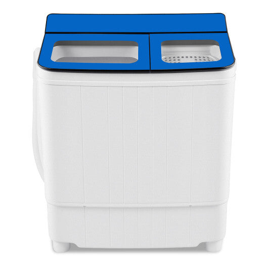 Portable Washing Machine 18 lbs Mini Laundry Machine with 11 LBS Washer-Blue W2B