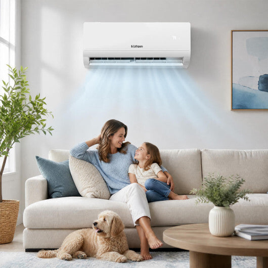 Lithzen 12000 BTU 115V 17 SEER2 Mini Split Air Conditioner and Heater WiFi Enabled W2B