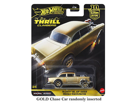 "Thrill Climbers" 5 piece Set "Car Culture 10th Anniversary" 2025 Series Q Diecast Model Cars by Hot Wheels Hotwheels