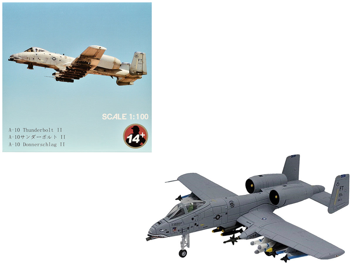 Republic A-10C Thunderbolt II Attack Aircraft "Flying Tigers 23rd Fighter Group 23rd Wing" (2003) United States Air Force 1/100 Diecast Model Airplane Other