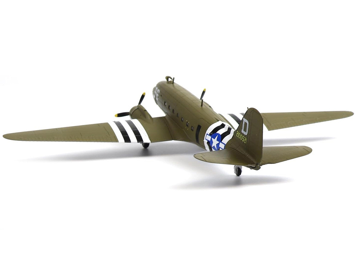 Douglas C-47 Skytrain Transport Aircraft "Night Fright 79th Troop Carrier Squadron 436th Troop Carrier Group D-Day" (1944) United States Army Air Forces 1/100 Diecast Model Other