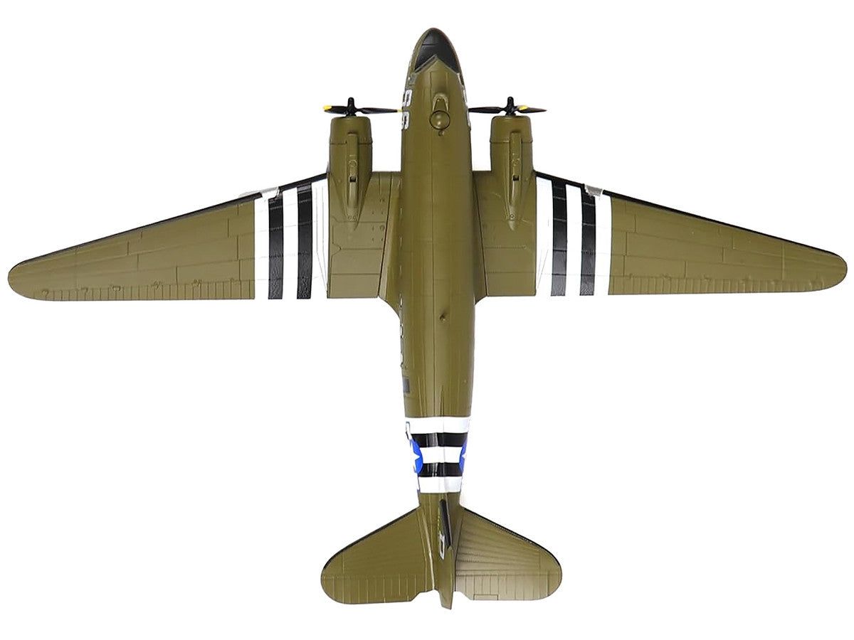 Douglas C-47 Skytrain Transport Aircraft "Night Fright 79th Troop Carrier Squadron 436th Troop Carrier Group D-Day" (1944) United States Army Air Forces 1/100 Diecast Model Other