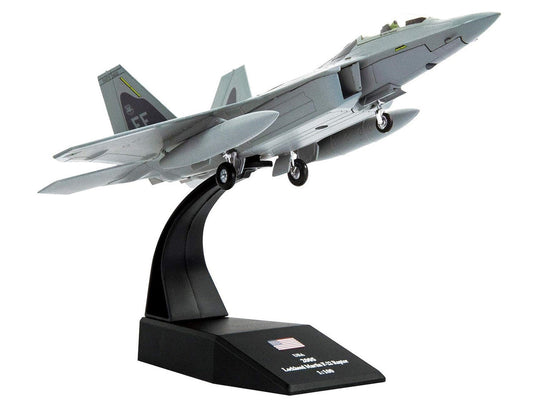 Lockheed Martin F-22A Raptor Stealth Aircraft "27th Figher Squadron 1st Operations Group Langley AFB" (2005) United States Air Force 1/100 Diecast Model Airplane Other