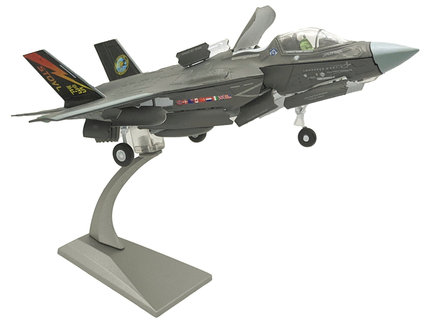 Lockheed Martin F-35B (STOVL) Lightning II Aircraft "BF-01 Prototype Air Test an Evaluation Squadron 23 (VX-23) Salty Dogs" (2009) United States Navy 1/72 Diecast Model Airplane