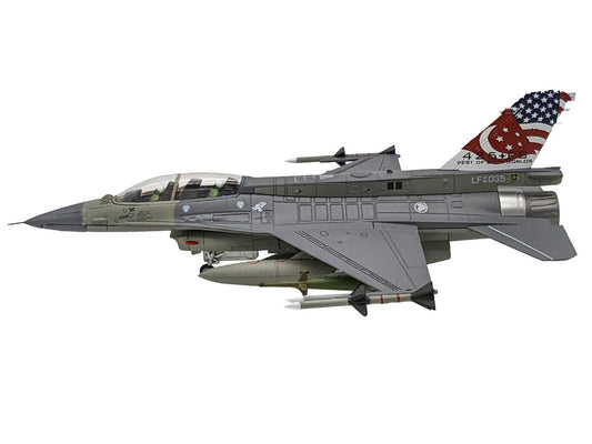 General Dynamics F-16D Fighting Falcon Fighter Aircraft "425th Fighter Squadron Best of Both Worlds Peace Carvin II 25th Anniversary Livery 56th Fighter Wing Luke AFB" (2018) United States Air Force 1/72 Diecast Model Airplane Other