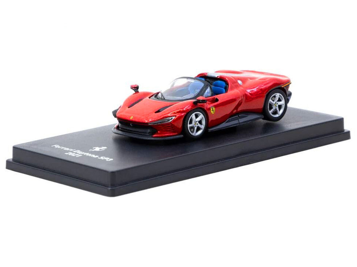 2021 Ferrari Daytona SP3 Red Metallic with Booklet 1/64 Diecast Model Car by Centauria-1