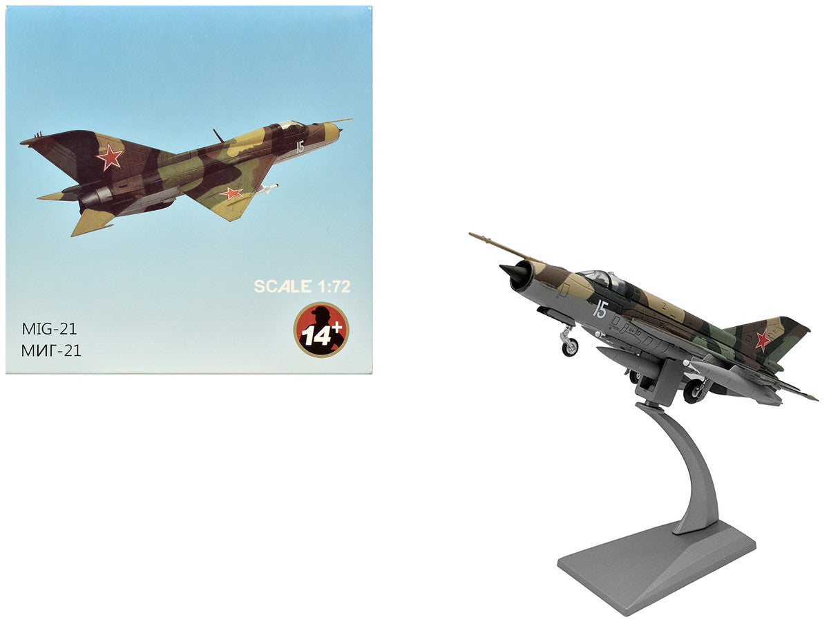 Mikoyan-Gurevich MiG-21SM Fishbed-J Fighter Aircraft "Soviet Air Force" 1/72 Diecast Model Airplane Other