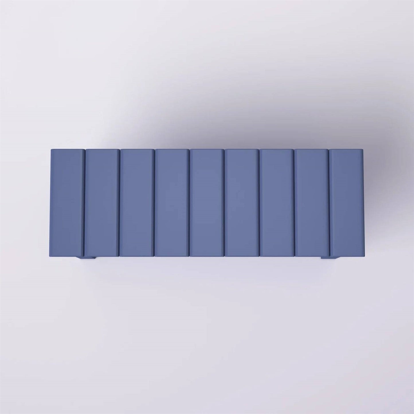 Blue Wood 2-Shelf Shoe Rack Storage Bench - 150 lbs. Weight Capacity FastFurnishings