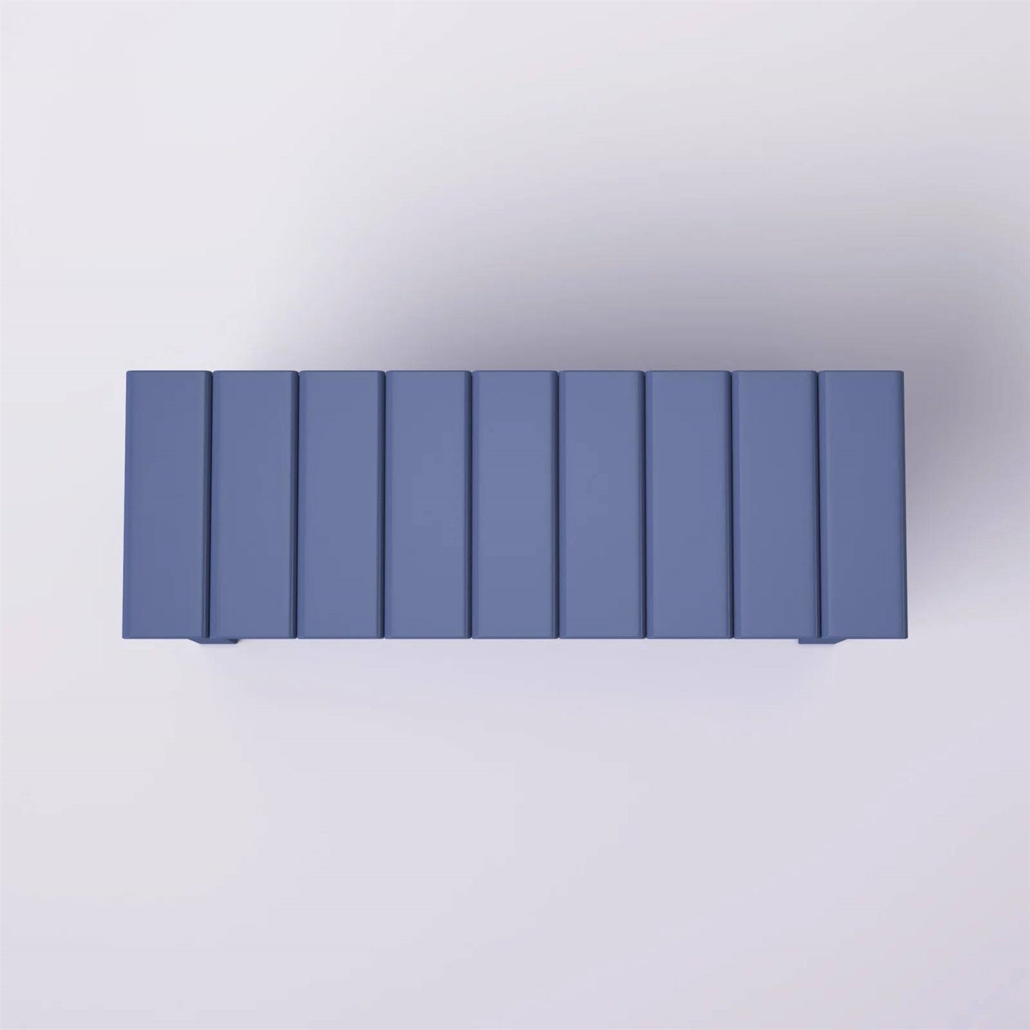Blue Wood 2-Shelf Shoe Rack Storage Bench - 150 lbs. Weight Capacity FastFurnishings