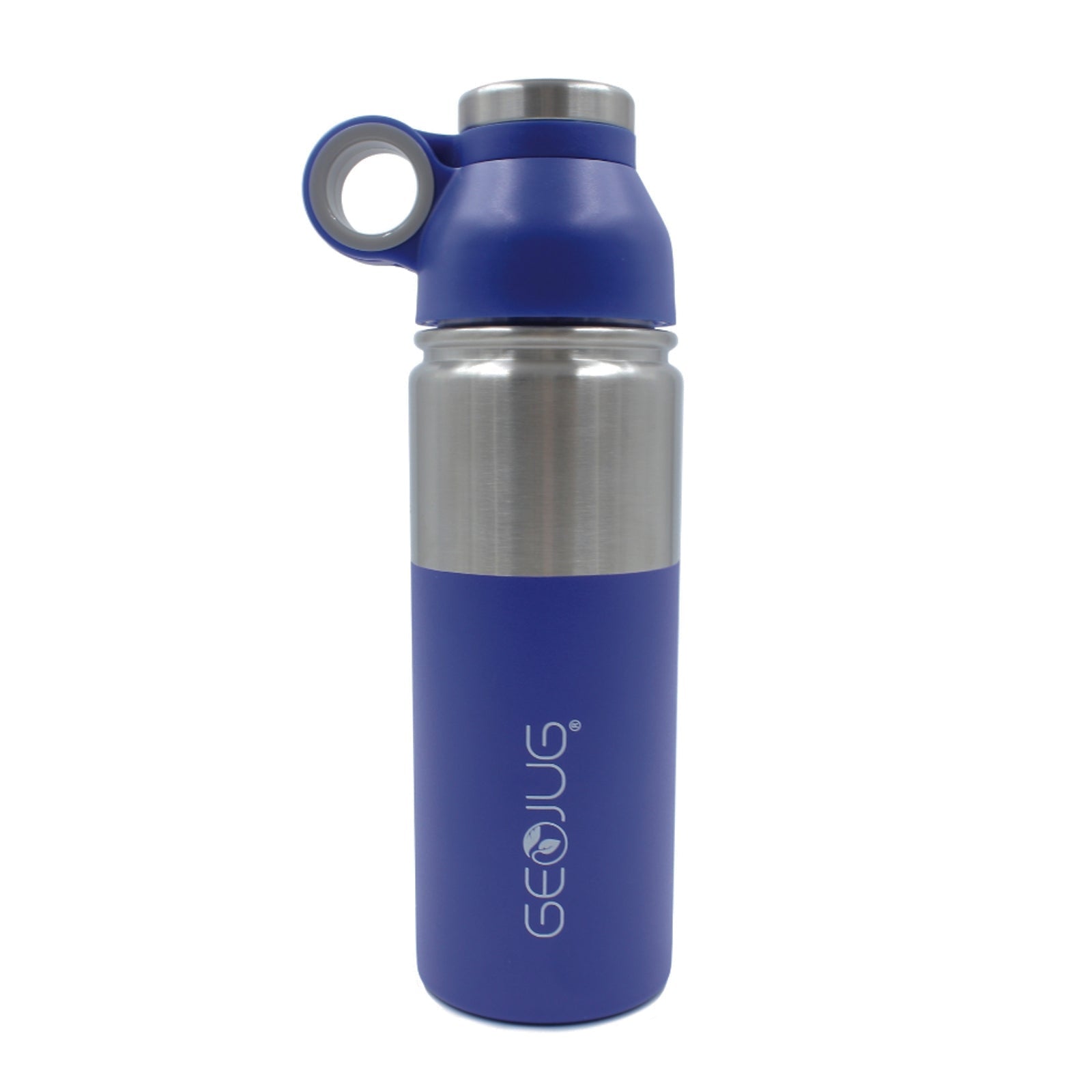Brentwood GeoJug 18oz Stainless Steel Vacuum Insulated Water Bottle, Blue W2B