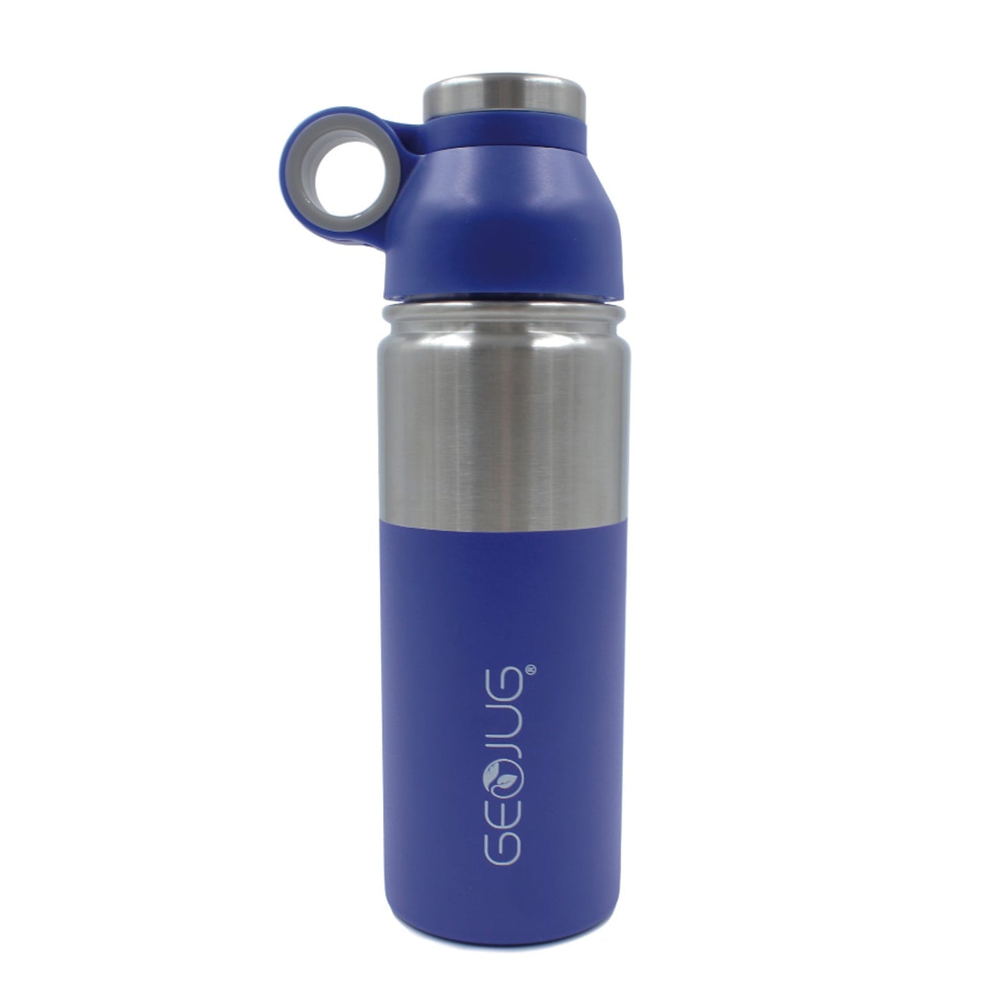 Brentwood GeoJug 40oz Stainless Steel Vacuum Insulated Water Bottle, Blue W2B
