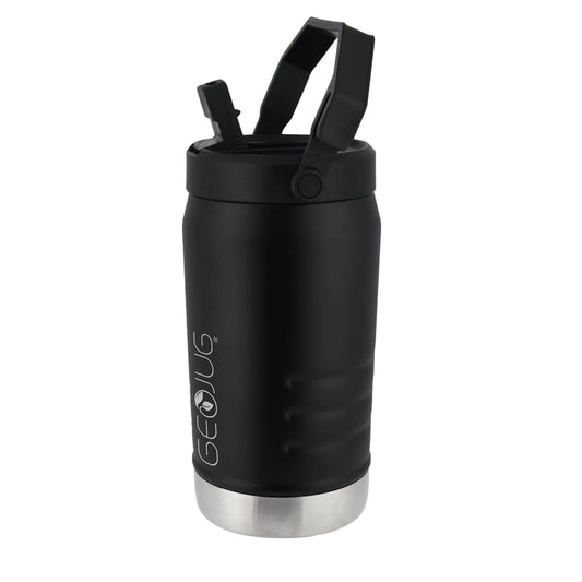 Brentwood GeoJug 64oz Stainless Steel Insulated Sports Water Jug in Black W2B