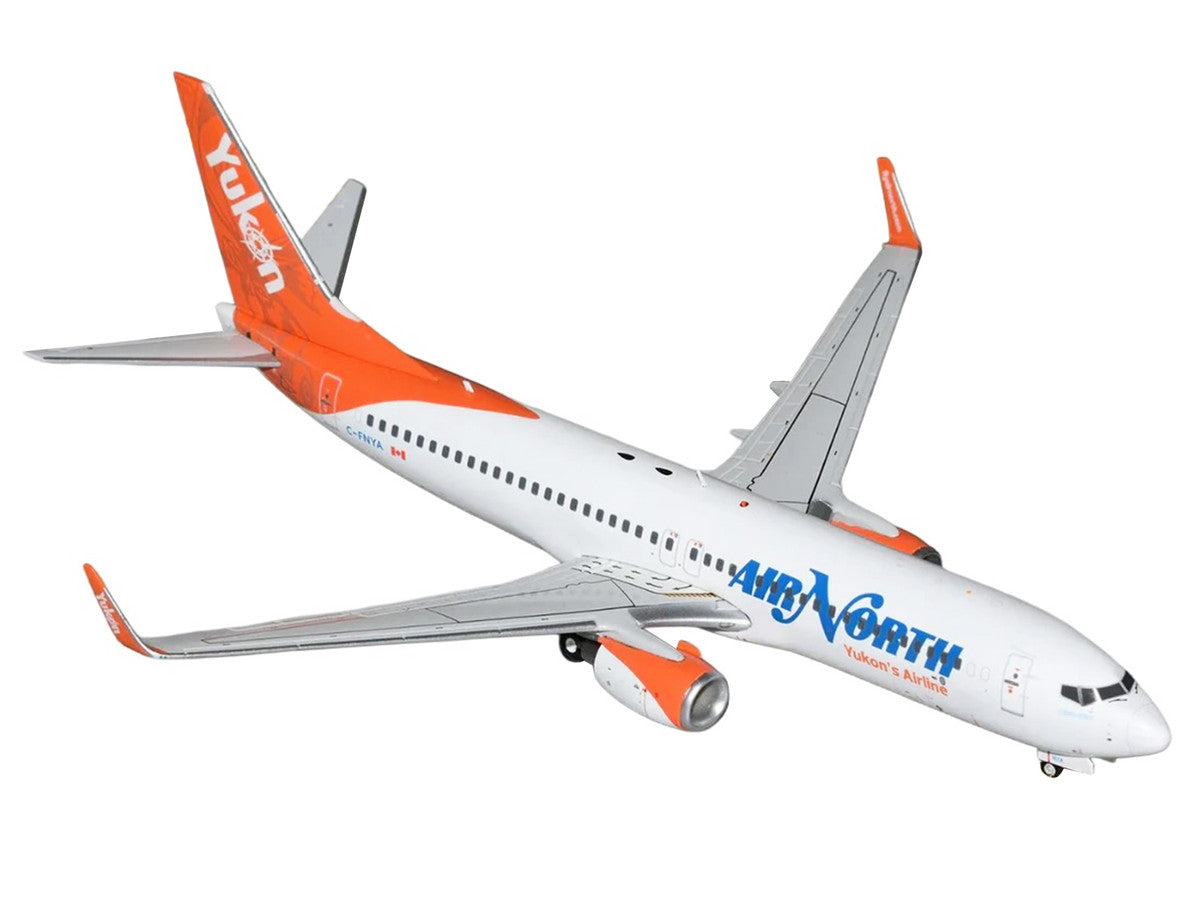 Boeing 737-800 Commercial Aircraft "Air North" (C-FNYA) White with Orange Tail "Gemini 200" 1/200 Diecast Model by GeminiJets GeminiJets