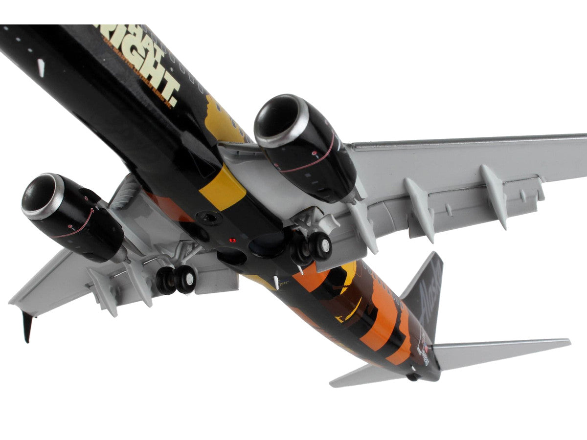 Boeing 737-900ER Commercial Aircraft with Flaps Down "Alaska Airlines - Our Commitment" Black with Graphics "Gemini 200" Series 1/200 Diecast Model Airplane by GeminiJets GeminiJets