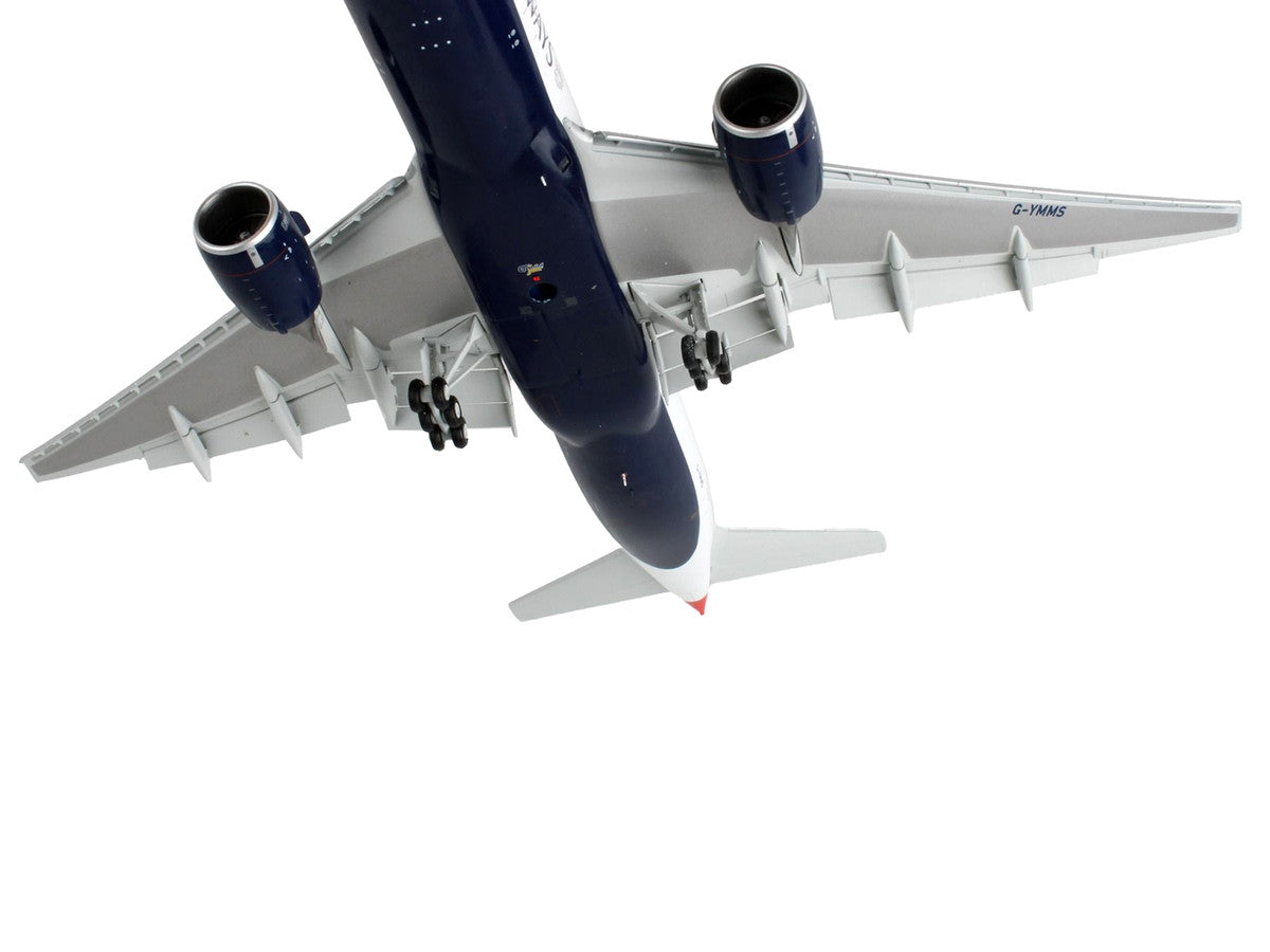 Boeing 777-200ER Commercial Aircraft with Flaps Down "British Airways" White with Striped Tail "Gemini 200" Series 1/200 Diecast Model Airplane by GeminiJets-2