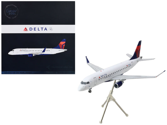 Embraer ERJ-175 Commercial Aircraft "Delta Connection" White with Blue and Red Tail "Gemini 200" Series 1/200 Diecast Model Airplane by GeminiJets-0