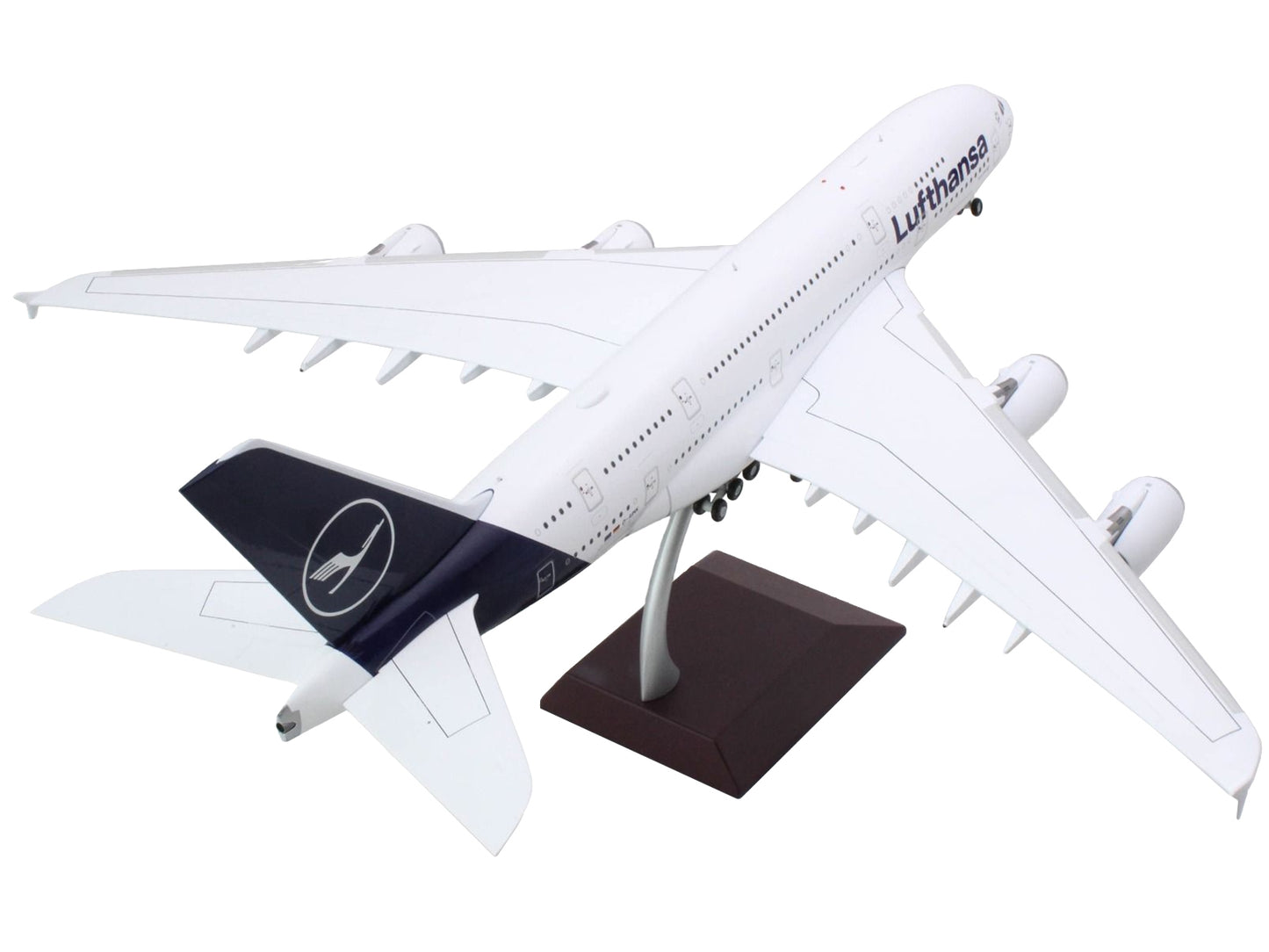 Airbus A380 Commercial Aircraft "Lufthansa" (D-AIMK) White with Dark Blue Tail "Gemini 200" Series 1/200 Diecast Model Airplane by GeminiJets