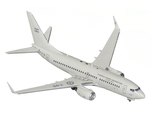 Boeing 737-700 Transport Aircraft "Fuerza Aerea Argentina (Air Force)" (T-99) Gray "Gemini 200" Series 1/200 Diecast Model Airplane by GeminiJets-1