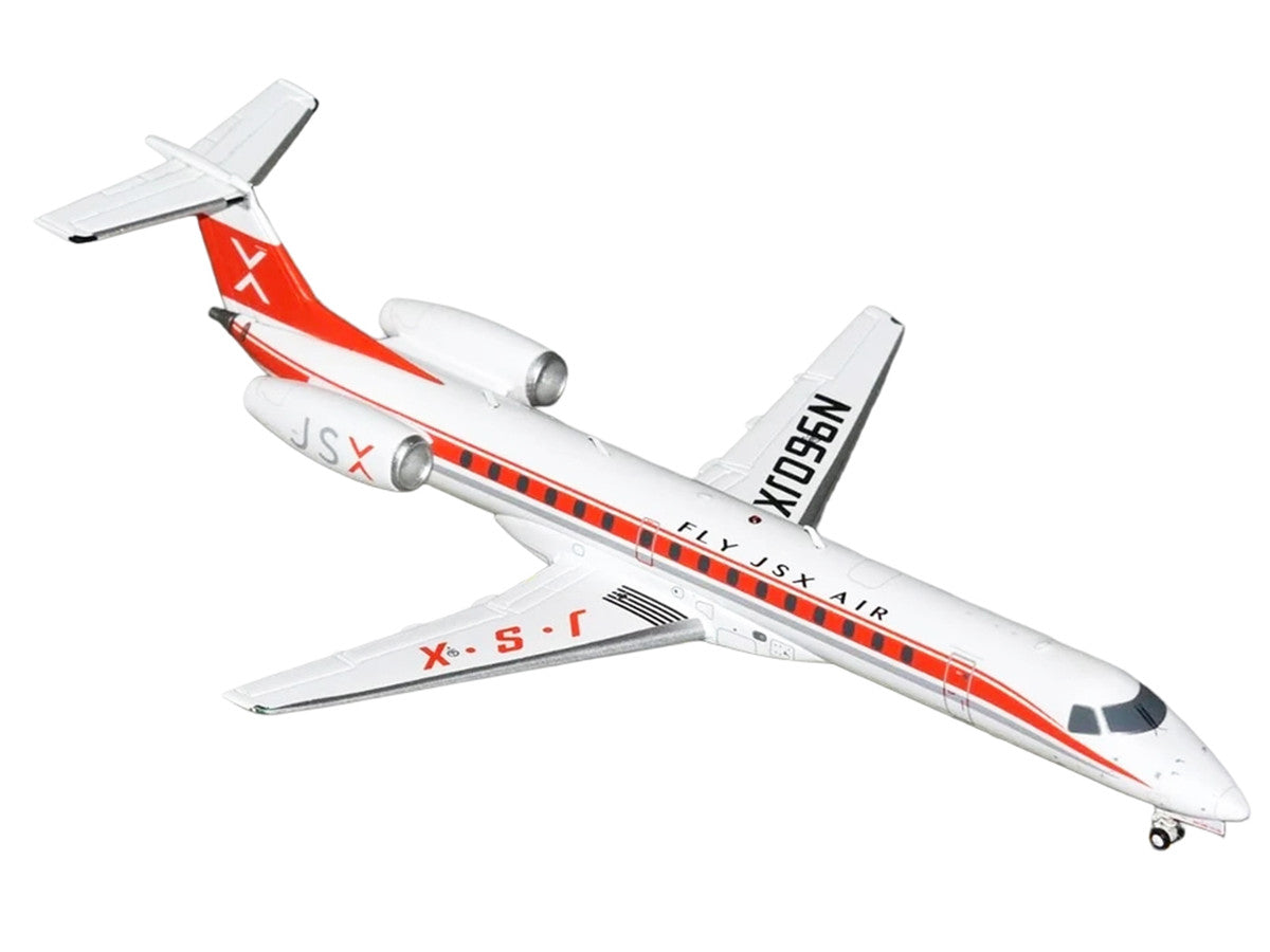 Embraer ERJ-145 Commercial Aircraft "JSX" (N960JX) White with Red Stripes "Gemini 200" Series 1/200 Diecast Model Airplane by GeminiJets GeminiJets