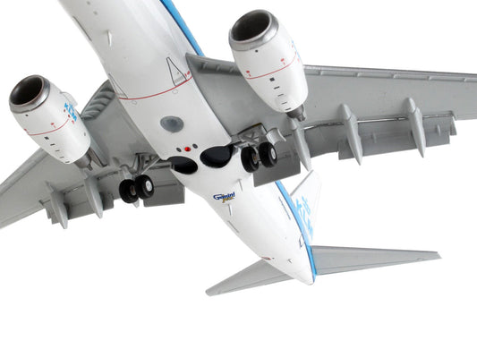 Boeing 737-700 Commercial Aircraft with Flaps Down "KLM Royal Dutch Airlines" Blue with White Tail "Gemini 200" Series 1/200 Diecast Model Airplane by GeminiJets GeminiJets