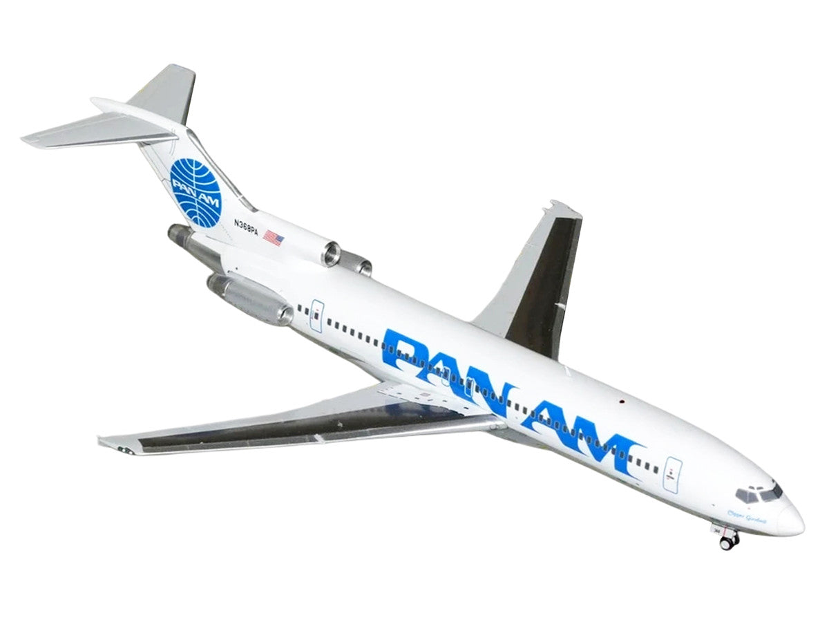 Boeing 727-200 Commercial Aircraft "Pan American World Airways - Clipper Goodwill" (N368PA) White with Blue Tail Graphics "Gemini 200" Series 1/200 Diecast Model Airplane by GeminiJets GeminiJets