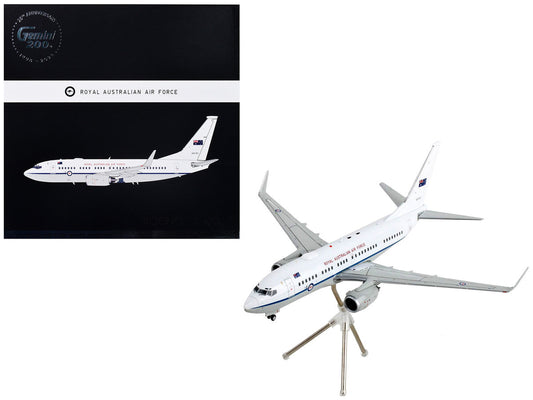 Boeing 737-700 Transport Aircraft "Royal Australian Air Force - A36-002" White and Gray "Gemini 200" Series 1/200 Diecast Model Airplane by GeminiJets GeminiJets