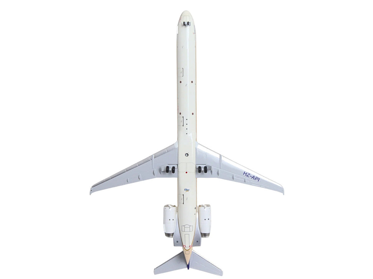 McDonnell Douglas MD-90 Commercial Aircraft "Saudia Airlines" (HZ-API) Beige with Blue Tail "Gemini 200" Series 1/200 Diecast Model by GeminiJets GeminiJets