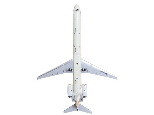 McDonnell Douglas MD-90 Commercial Aircraft "Saudia Airlines" (HZ-API) Beige with Blue Tail "Gemini 200" Series 1/200 Diecast Model by GeminiJets GeminiJets