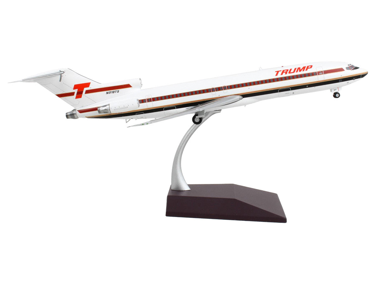 Boeing 727-200 Commercial Aircraft "Trump Shuttle" White with Red Stripes "Gemini 200" Series 1/200 Diecast Model Airplane by GeminiJets-1