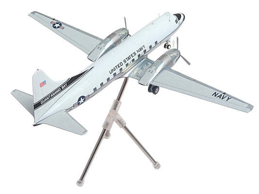 Convair C-131 Samaritan Transport Aircraft "United States Navy - NAS Guantanamo Bay" (141017) White and Gray "Gemini 200" Series 1/200 Diecast Model Airplane by GeminiJets GeminiJets